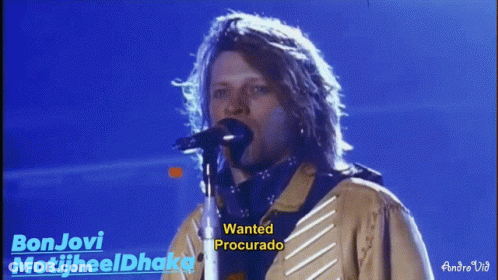 Man Singing Into Microphone Bonjovi Motijheeldhaka GIF