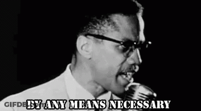 Man Singing Into Microphone By Any Means Necessary GIF