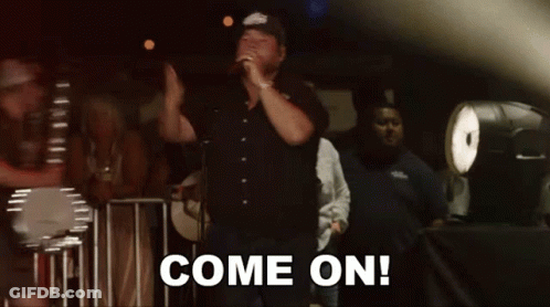 Man Singing Into Microphone Come On GIF