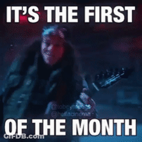 Man Singing Into Microphone First Of The Month GIF