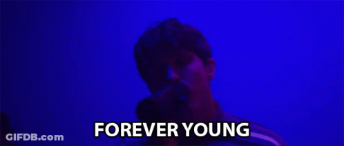 Man Singing Into Microphone Forever Young GIF