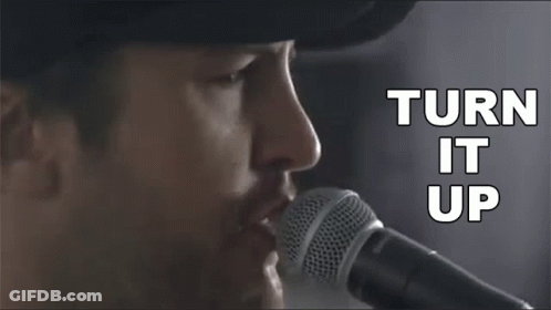 Man Singing Into Microphone Get A Little Wild GIF
