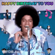 Man Singing Into Microphone Happy Birthday To You GIF