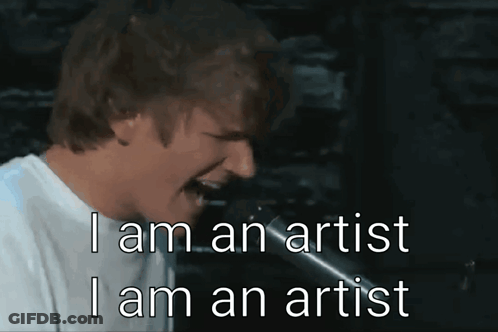 Man Singing Into Microphone I Am An Artist GIF