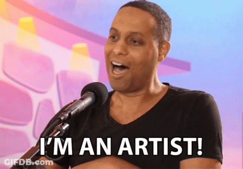Man Singing Into Microphone I Am An Artist GIF
