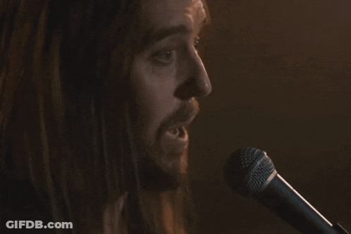 Man Singing Into Microphone I Do Not Cope Well With Unresolved Things GIF