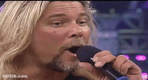 Man Singing Into Microphone GIF