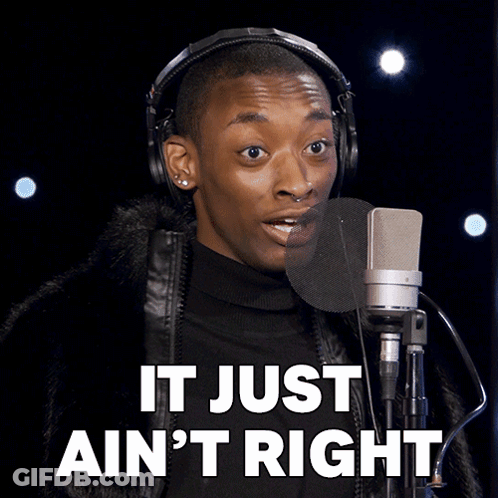 Man Singing Into Microphone It Just Ain't Right GIF