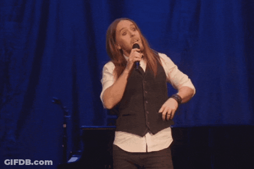 Man Singing Into Microphone It's Illegal As It Turns Out GIF