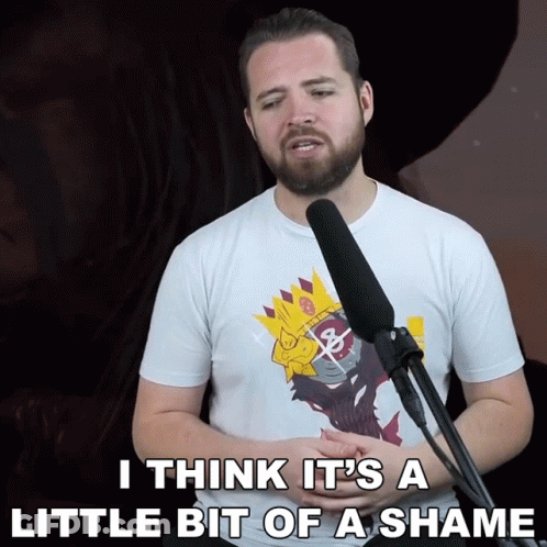 Man Singing Into Microphone Little Bit Of A Shame GIF