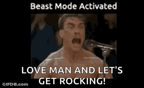 Man Singing Into Microphone Love Man Let Get Rocking GIF
