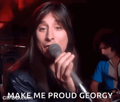 Man Singing Into Microphone Make Me Proud George GIF