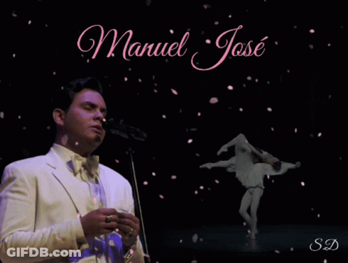 Man Singing Into Microphone Manuel Jose In Pink GIF