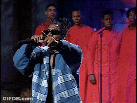 Man Singing Into Microphone GIF