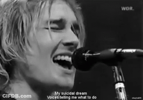 Man Singing Into Microphone GIF
