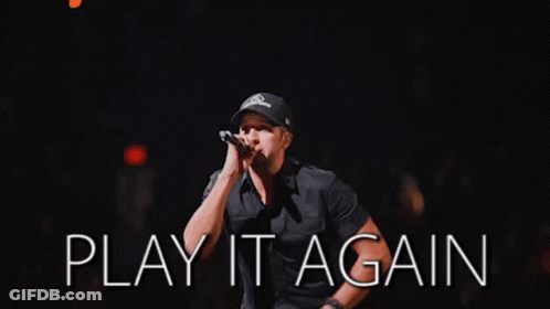 Man Singing Into Microphone Play It Again GIF