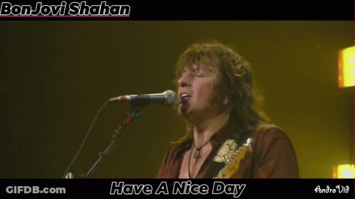Man Singing Into Microphone Saying Have A Nice Day GIF