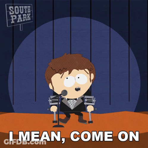 Man Singing Into Microphone Saying I Mean Come On GIF