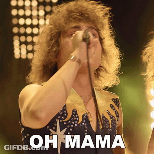 Man Singing Into Microphone Saying Oh Mama GIF