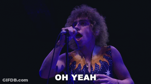 Man Singing Into Microphone Saying Oh Yeah GIF