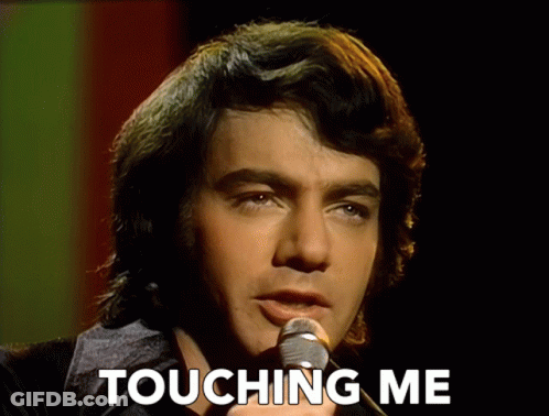 Man Singing Into Microphone Saying Touching Me GIF