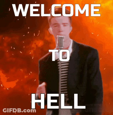 Man Singing Into Microphone Saying Welcome To Hell GIF