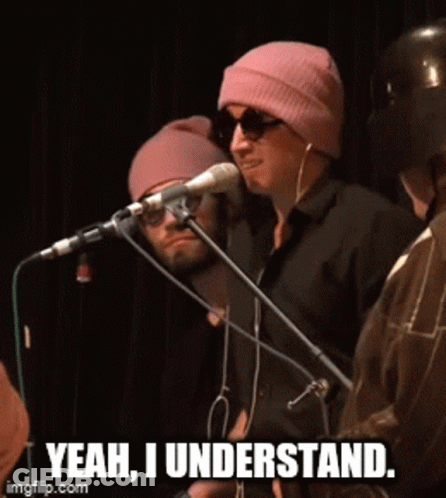 Man Singing Into Microphone Saying Yeah I Understand GIF