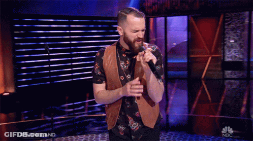 Man Singing Into Microphone Songland GIF