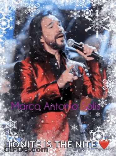 Man Singing Into Microphone Tonite Is The Nite GIF