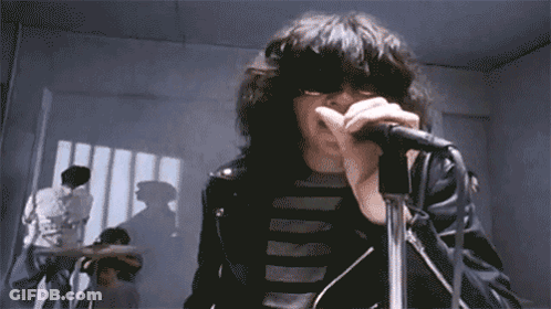 Man Singing Into Microphone GIF