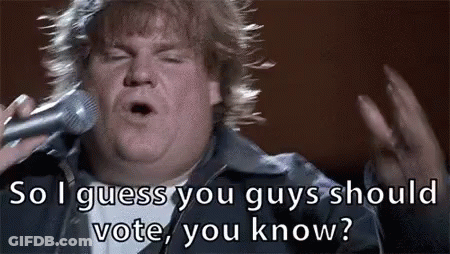 Man Singing Into Microphone Vote GIF