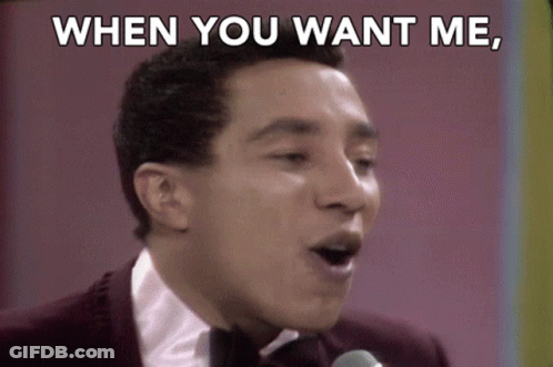 Man Singing Into Microphone When You Want Me GIF