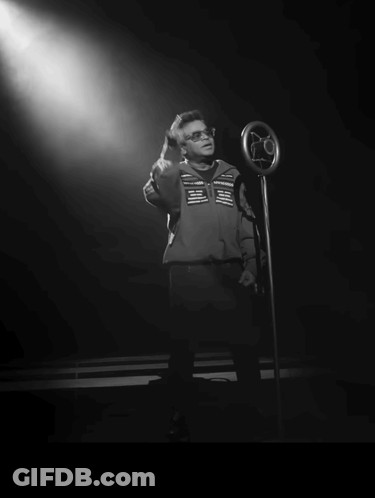 Man Singing Into Microphone With Euaam Maarum GIF