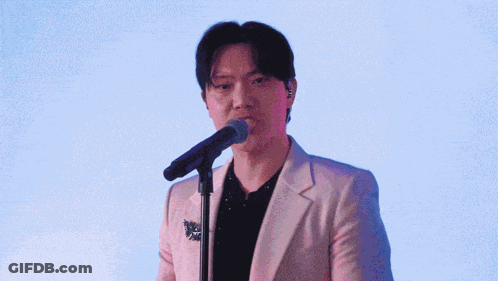 Man Singing Into Microphone With My Little Soda Pop GIF