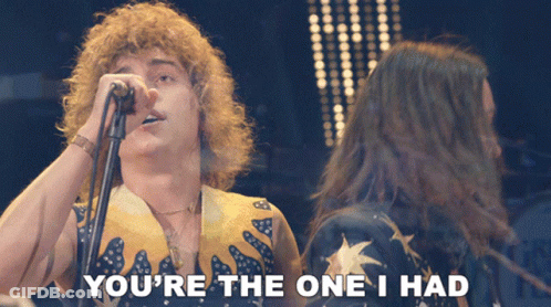 Man Singing Into Microphone You're The One I Had GIF