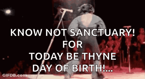 Man Singing Know Not Sanctuary Thyne Day Birth GIF