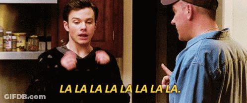 Man Singing La La La GIF