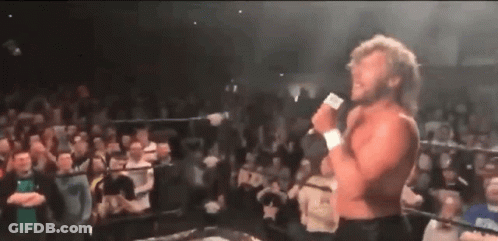 Man Singing To Crowd With Microphone GIF