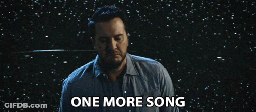 Man Singing Under Starry Sky GIF