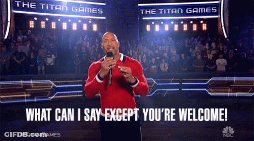 Man Singing With Youre Welcome Lyrics GIF