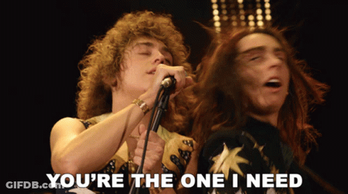 Man Singing You're The One I Need GIF