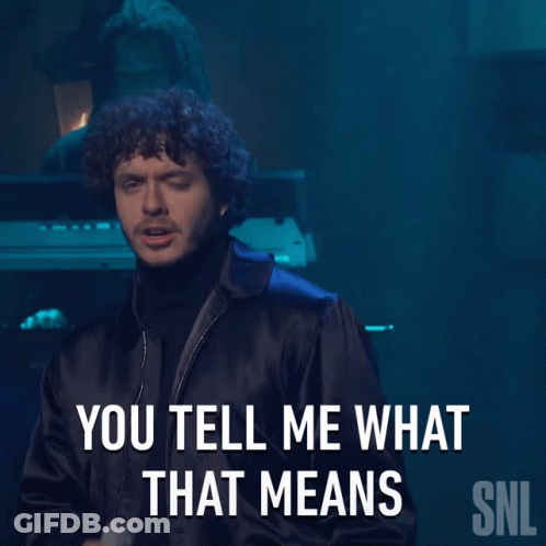 Man Singing You Tell Me What That Means GIF