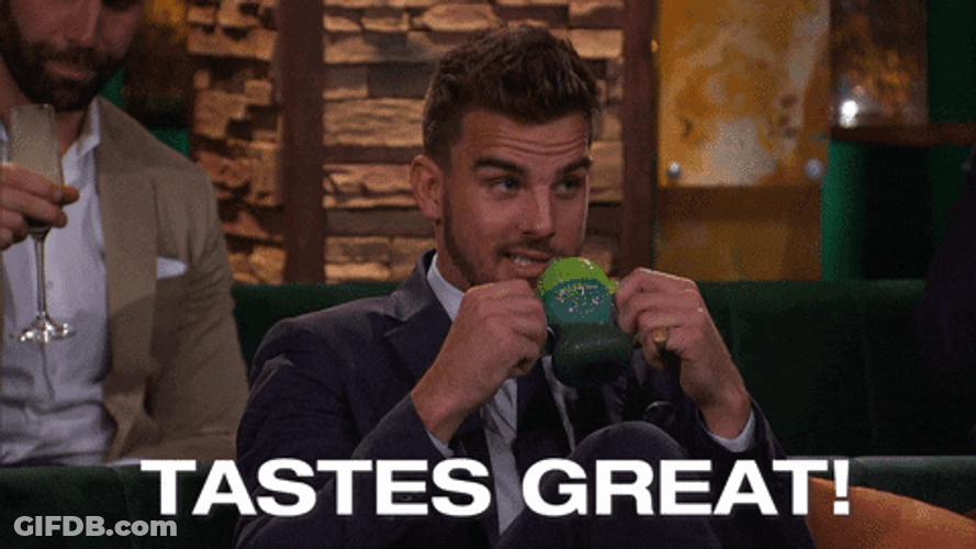 Man Sipping Tea Easter GIF