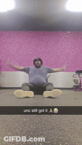 Man Sitting Arms Outstretched Unc Still Got It GIF