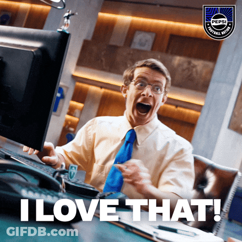 Man Sitting At Computer Saying I Love That GIF
