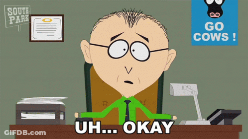 Man Sitting At Desk Saying Go Cows GIF