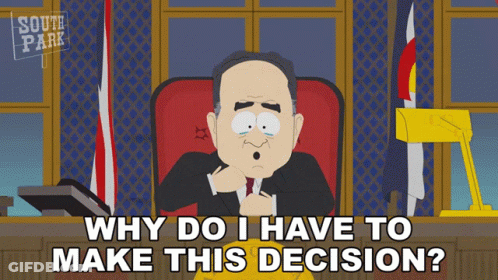 Man Sitting At Desk Saying Why Do I Have To Make This Decision GIF
