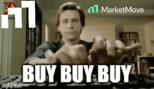 Man Sitting At Keyboard Saying Buy Buy Buy GIF