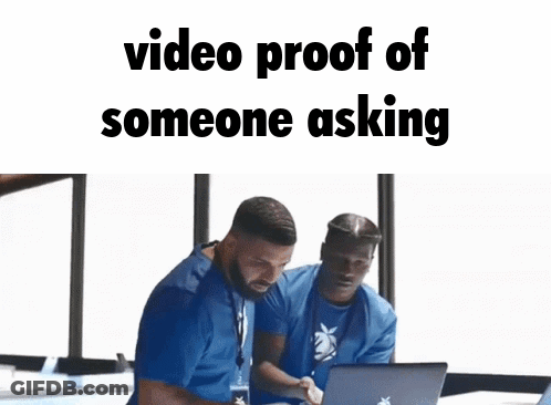 Man Sitting At Laptop Video Proof Of Someone Asking GIF