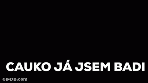 Man Sitting At Microphone Saying Cauko Ja Jsem Badi GIF